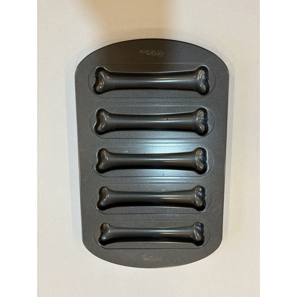 Wilton Halloween Dog Bones Biscuits Baking Pan Mold Single